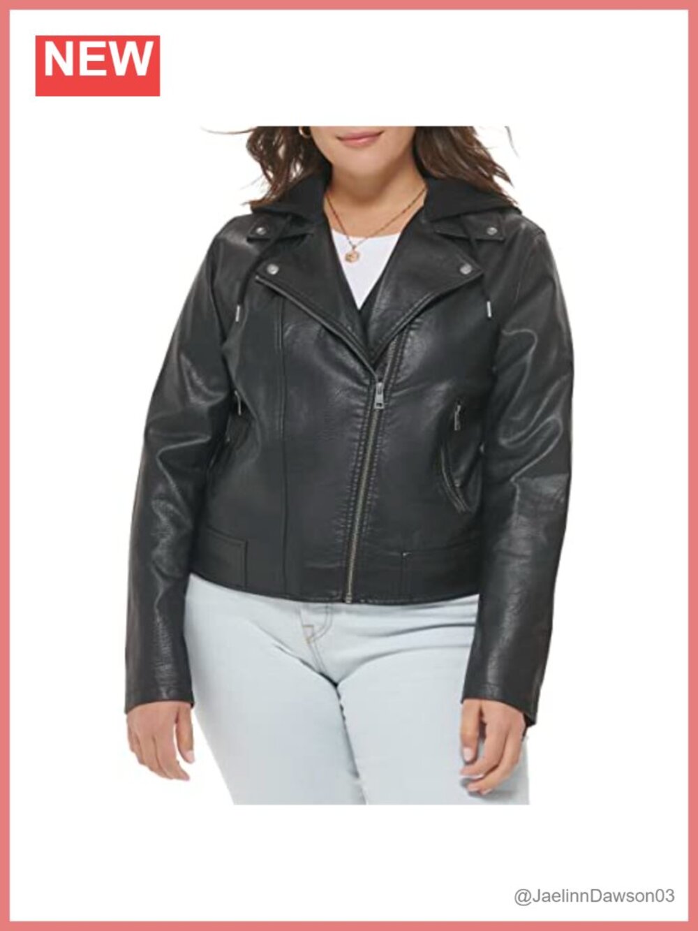 Faux Leather Motorcycle Jacket Classic Moto Style